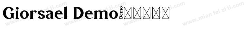 Giorsael Demo字体转换